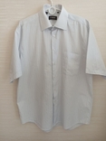 Enrico Рубашка мужская короткий рукав белая в полоску L (41-42), фото №6