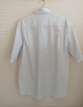 Enrico Рубашка мужская короткий рукав белая в полоску L (41-42), фото №7