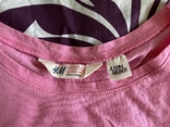 H&amp;M Justin Bieber 2013 Made in Turkey рожева футболка, numer zdjęcia 6