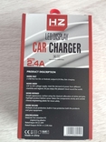 Автомобільний зарядний пристрій 2-USB HZ HC6+вольтметр, фото №3