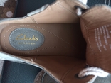 Clarks artisan Удобные женские туфли на шнурке кожа серые, numer zdjęcia 10