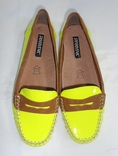 Туфлі лофери жіночі яскраво жовті 38 р., фото №9