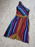 Шовкове плаття в полоску WAREHOUSE, photo number 7
