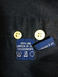 Сорочка чоловіча лляна синя NAUTICA льон p-p XL(ближче до XXL-XXXL), numer zdjęcia 8