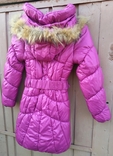 Пальто детское Dingo 36-го (S) размера новое зимнее для девочки, фото №3