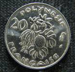 20 франков Французская Полинезия 1993г., фото №2