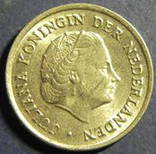10 центів Нідерланди 1955, фото №3