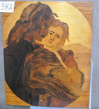 Интарсия, р.56х44, 1967г. «Гуцульская пара» (342), фото №3