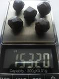 Кристаллы граната (альмандин) натуральные необработанные (5 штук) 153.20 ct, фото №4