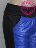 Зимние штаны дутики на флисе Синие XXХL, фото №4