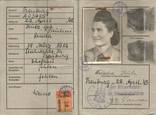 Нацистская Германия 1943 паспорт Кенн-карта Паспорт Гербовая марка Отпечатки пальцев, фото №2