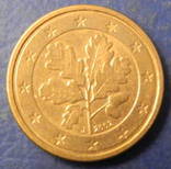 1 євроцент Німеччини 2002 J, фото №2