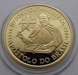 200 эскудо 1997 год ПОРТУГАЛИЯ золото 27,2 грамм 900`, фото №4
