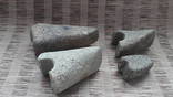 Фрагменты каменных топоров 4 шт, фото 6