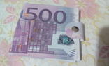 Портмоне уннисекс 500 Euro с застёжкой, фото №3