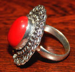 Коралловое кольцо, фото №4