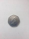Монета "50 pence" великобритания 1997г, фото №2