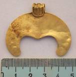 Золотая лунница периода ЧК.Вес 11,65 гр., фото 10