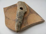 Топор ТК из рога оленя и фрагмент керамики ТК., фото 6