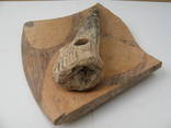 Топор ТК из рога оленя и фрагмент керамики ТК., фото 8