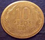 10  песо  2000 року.Чилі (мілленіум), фото №3