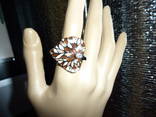 Кольцо с эмалью и бриллиантами, фото №2