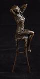 Бронзовая cтатуэтка девушка бронза Европа фигурка 26 см, фото 2