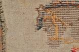 Стародавняя вышитая картина "Тройка". Конопляное полотно. Ручная работа. 77x55 см., фото №6