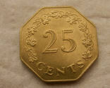 Мальта 25 центов 1975, фото №2