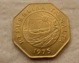 Мальта 25 центов 1975, фото №3