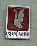 Значок Гусь Хрустальный Владимирская область, фото №2