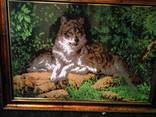 Картина из бисера "Волки в лесу" ручная работа., фото №2