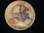 Тарелка с ручной росписью 60х годов, фото №2