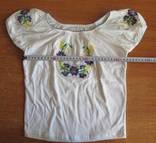 Блуза - вишиванка для дівчинки. Розмір 110 - 64., фото №2