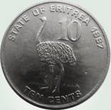 152.Эритрея 10 центов, 1997 год, фото №2