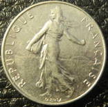 1/2 франка Франція 1976, фото №2