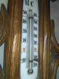 Старинный барометр с термометром, фото №5