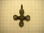 Двухсторонний Круглоконечный Крест с эмалью, фото №4