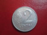 2 цента 1991г Литва, фото №2