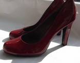 Czerwone lakierowane buty Carina rozmiar 38, numer zdjęcia 4