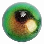 Мяч Pastorelli глиттер Verde Petrolio 18 cm Art. 00034, numer zdjęcia 2