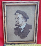 Картина вышивка Ленин, фото №4
