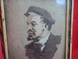Картина вышивка Ленин, фото №7