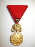 Болгарское Царство, золотая медаль За Заслуги с короной ( высшая степень ), фото №3