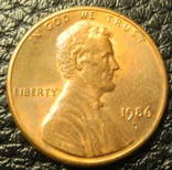 1 цент США 1986 D, фото №2