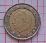 Бельгия 2 евро, 2000, обиходная, фото №2