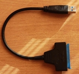 Адаптер переходник USB 3.0 на SATA 22 Pin 2.5" HDD + SSD, фото №10