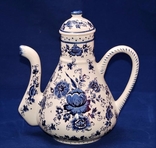 Чайник из фарфора , ручная роспись Бельгия., фото №3
