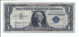 1 доллар США 1957B Blue Seal SILVER Certificates F USA STAR 279A 058, фото №2