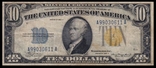 10 долларов США  1934 A SILVER CERTIFICATE XF-EF 611A 078, фото №2